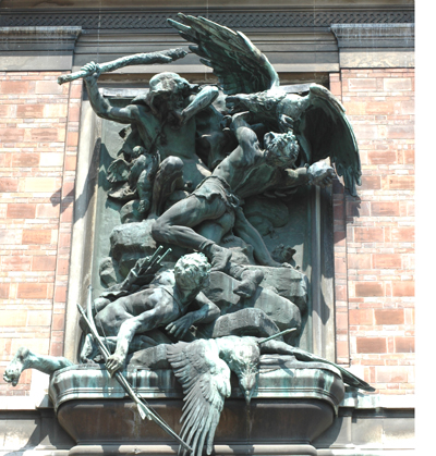 Attaque des aigles. Jules Coutan