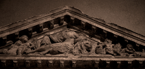 Maquette du Fronton de l'Hôtel de Ville de Cambrai. Ernest Hiolle.