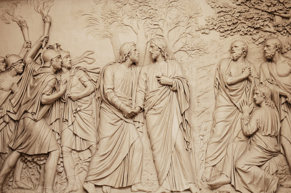 Jésus et Judas. Louis Pierre Deseine.
